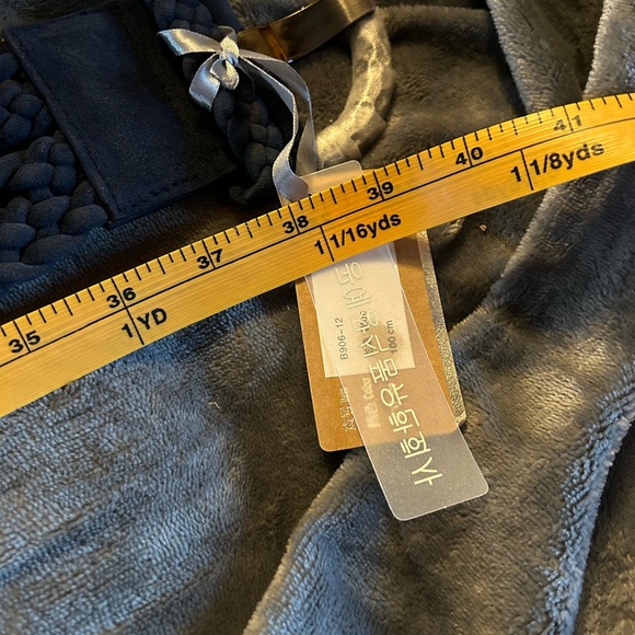 NWT Arielle Navy Blue Faux Suede Woven Fashion Belt - Picture 5 of 7